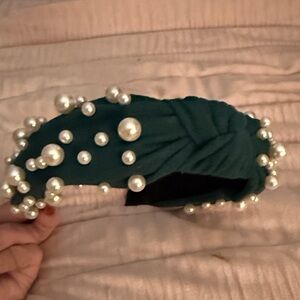 Plunder Green Pearl Headband